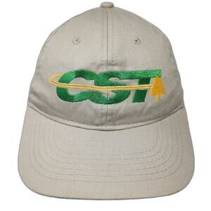 Apollo USA Baseball Cap Beige One Size CST Pine Tree Logo Embroidered Hat Curved